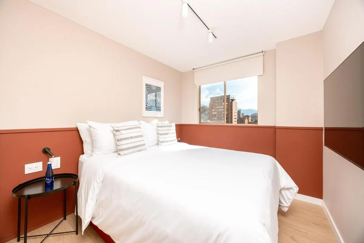 Magnifico Apartamento De 2 Habitaciones Con Ac Y Vistas En El Poblado Medellin Apartment
