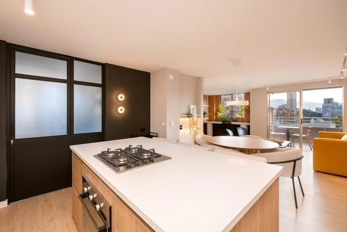 Apartmán Magnifico Apartamento De 2 Habitaciones Con Ac Y Vistas En El Poblado Medellín
