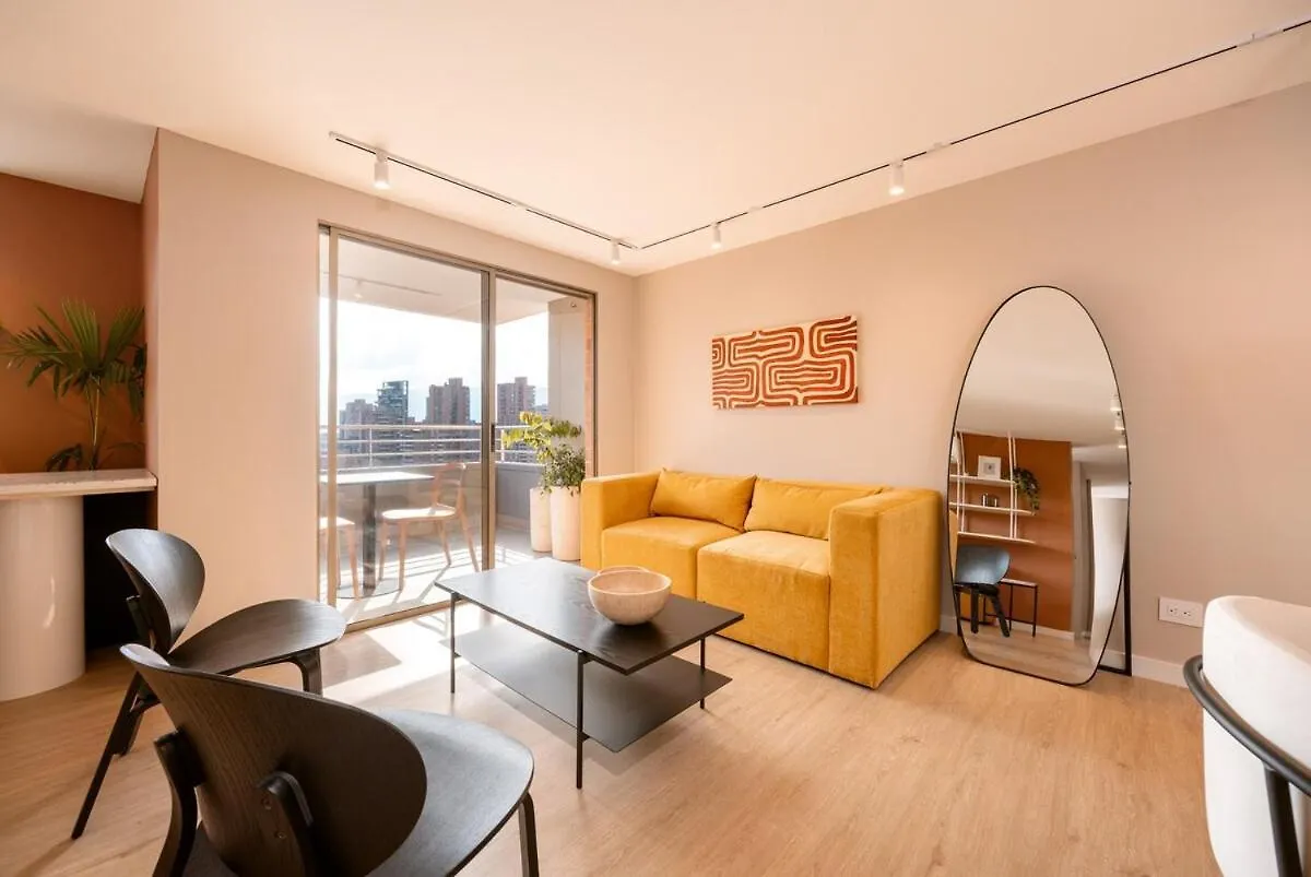 Appartement Magnifico Apartamento De 2 Habitaciones Con Ac Y Vistas En El Poblado Medellín