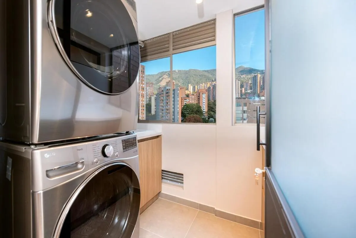 Apartment Magnifico Apartamento De 2 Habitaciones Con Ac Y Vistas En El Poblado Medellin Colombia